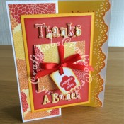 Flower Pop Up Thank you card - craftybabscreativecrafts.co.uk